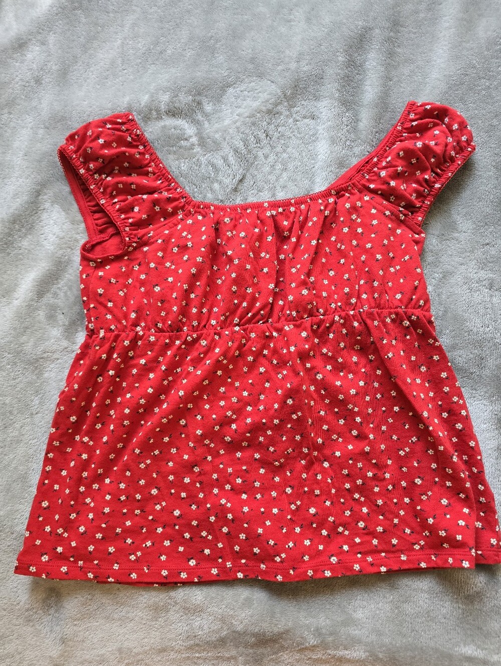 Old Navy Girls Floral Top Red Size XL
